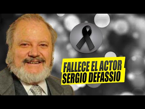 Fallece el actor Sergio DeFassio, de un infarto.