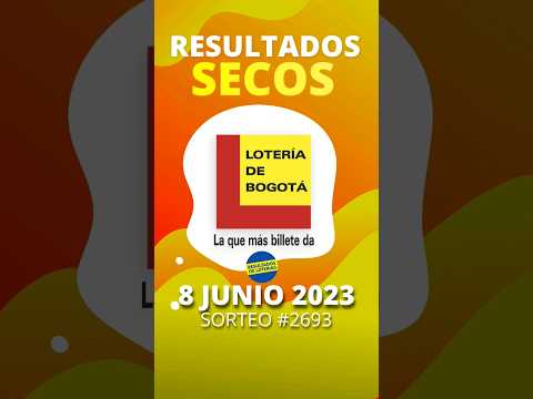 Secos de la Lotería de Bogotá del 8 de Junio 2023 #shorts #resultado #loteria #bogota #gana