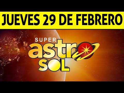 Resultado de ASTRO SOL del Jueves 29 de Febrero de 2024  SUPER ASTRO