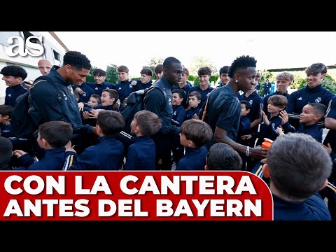 REAL MADRID vs BAYERN | IMPACTANTE IMAGEN FUTBOLISTAS con la CANTERA en Valdebebas