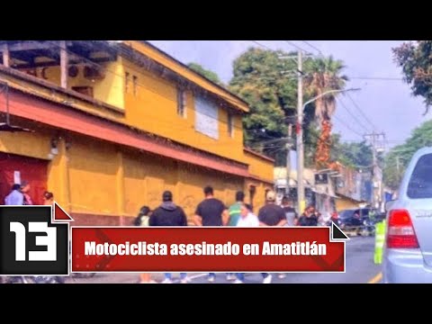 Motociclista asesinado en Amatitlán