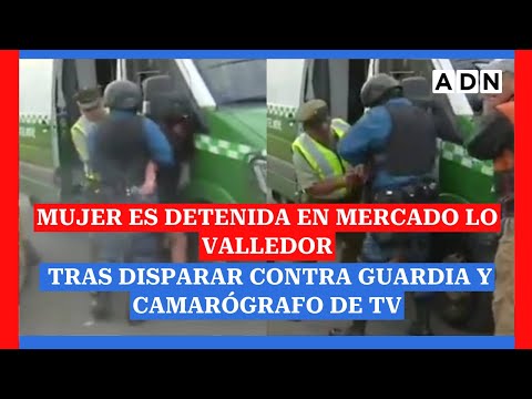 Mujer es detenida en Mercado Lo Valledor tras disparar contra guardia y camarógrafo de TV