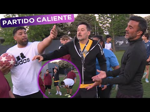 ¡SE PICÓ! Cubero jugó al fútbol con los participantes de #CDP en un partido con un final picante