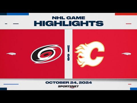 NHL Highlights | Hurricanes vs. Flames - October 24, 2024