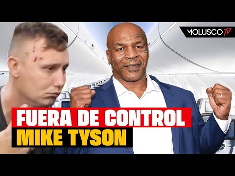 Mike Tyson se va de control y le rompe la cara a hombre en un avión. Mire todos los ángulos.