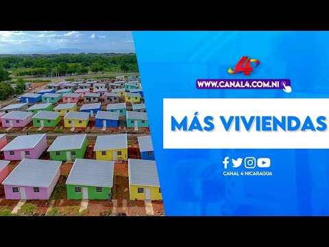 En el día de la Alegría familias nicaragüenses reciben más viviendas