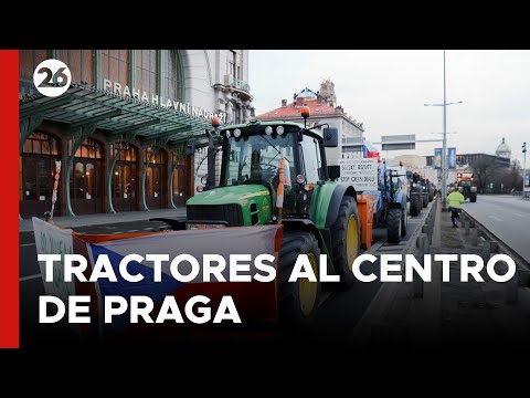 REPÚBLICA CHECA | Protesta de agricultores en el centro de Praga