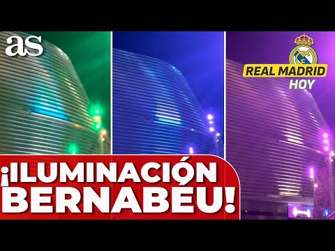 BERNABÉU se ILUMINA y es ESPECTACULAR: así se va a ver la FACHADA ENVOLVENTE del ESTADIO