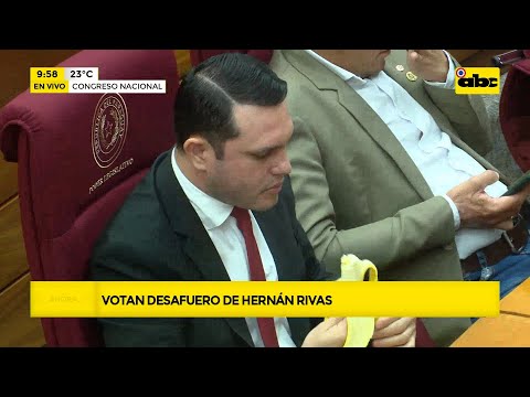 AHORA: Con 37 votos a favor, Hernán Rivas fue desaforado