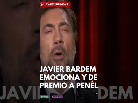 Javier BARDEM se emociona en pleno discurso!!