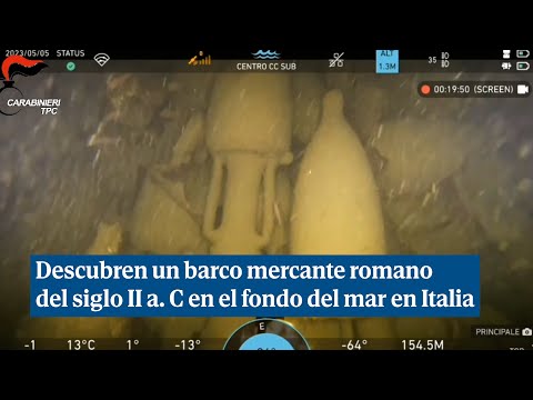 Descubren un barco mercante romano del siglo II a. C en el fondo del mar en Italia