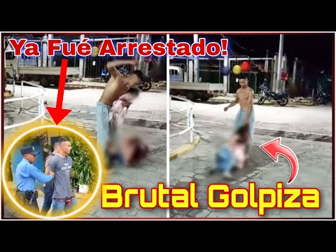 ¡Indignante! Hombre da Brutal Golpiza a Mujer con Bebe en Brazos Nadie interviene en su Ayuda!