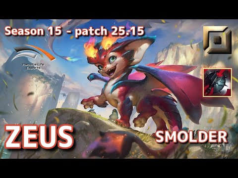 【KRサーバー/C1】HLE Zeus スモルダー(Smolder) VS カサンテ(K’sante) TOP - Patch25.15 KR Ranked【LoL】