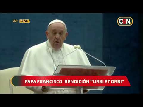Papa Francisco realizó la bendición Urbi et Orbi ante la pandemia del COVID-19