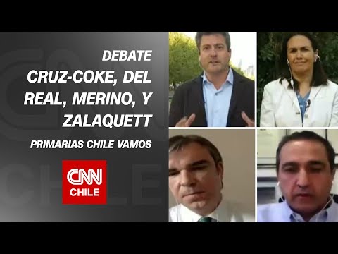 Cruz-Coke, del Real, Merino y Zalaquett debaten por primarias sin acuerdo en Chile Vamos