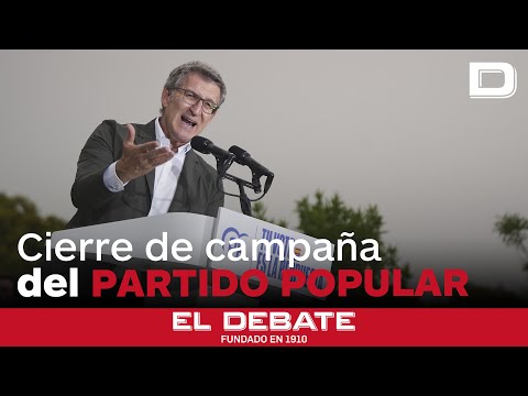Feijóo, en el cierre de campaña: «La agenda judicial de Sánchez no se la deseo ni a peor enemigo»