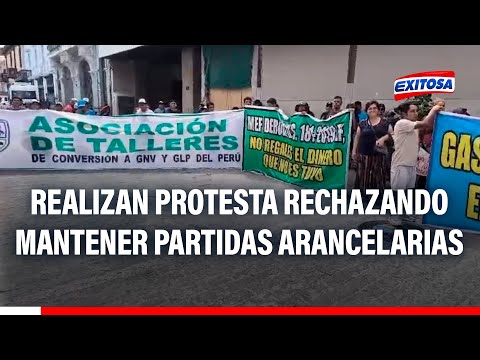 Cercado de Lima: Asociación de Talleres de Conversión de GNV a GLP realizan protesta