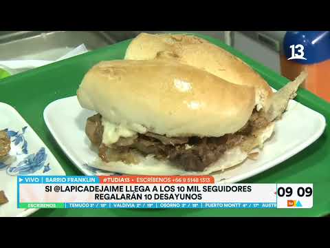 La Picá de Jaime: El rey de sándwich en Barrio Franklin. Tu Día, Canal 13