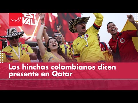 Los hinchas colombianos, presentes en Qatar