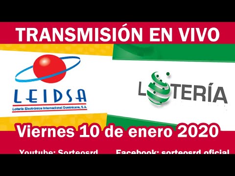 LEIDSA y Lotería Nacional en vivo / viernes 10 de enero 2020