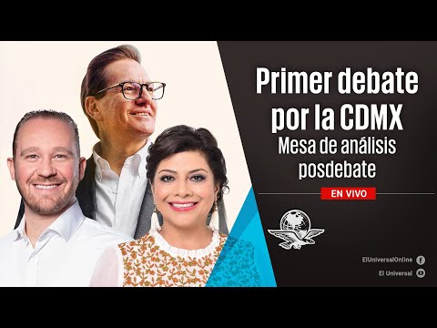 Sigue en vivo el primer debate por la jefatura de Gobierno de la Ciudad de México