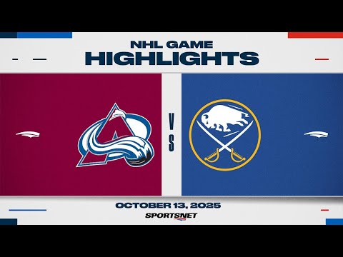 NHL Highlights | Avalanche vs. Sabres - October 13, 2025