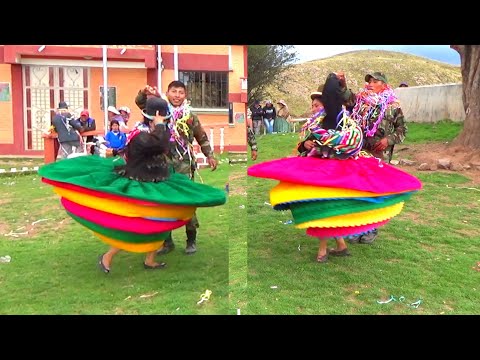 BELLA danza AYMARA PALLA PALLA y sus RABONAS de Marka Cantapa, municipio de LAJA Los Andes La Paz