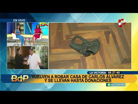 Carlos Álvarez: Delincuentes roban casa de artista cómico y se llevan hasta donaciones (2/2)