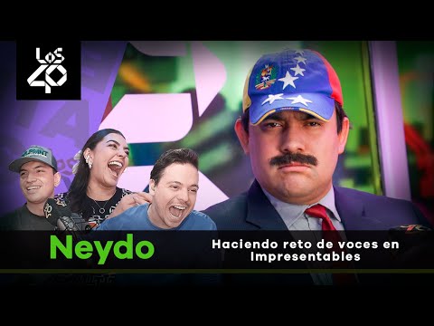 Neydo haciendo reto de voces en Impresentables de LOS40