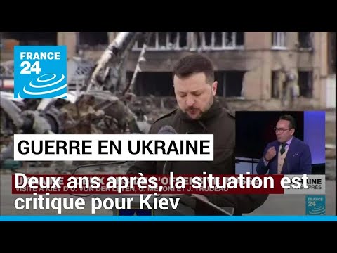 Ukraine:situation critique 2 ans après l'attaque russe • FRANCE 24