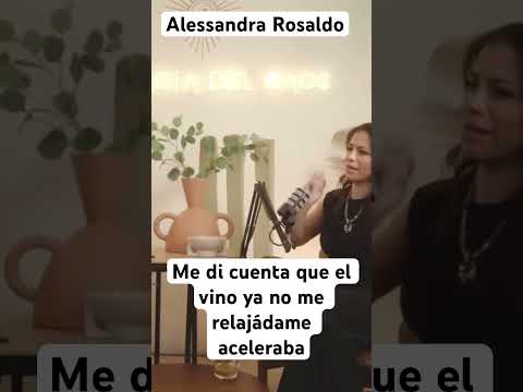 Alessandra Rosaldo,con una copita de vino tinto a las 3d la tarde y me daba taquicardia e Insomnio