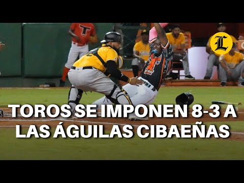 Navarro y Castro producen carreras, Toros se imponen 8-3 a los Toros del Este