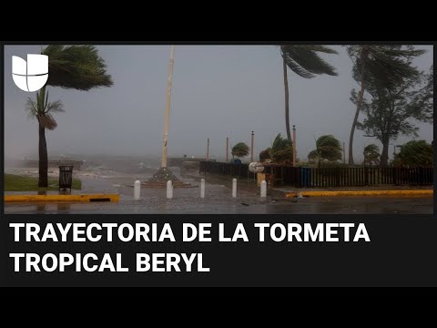 ¿Qué zonas impactará la tormenta tropical Beryl este fin de semana? Te contamos cuál es su trayector