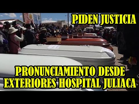 MANIFESTANTES PIDEN JUSTICIA POR G3NOCIDIO EN JULIACA..