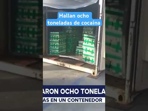 Confiscan ocho toneladas de cocaína en el puerto de Algeciras, España