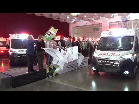 Recibe gobierno 30 ambulancias, mastógrafos y apoyos médicos