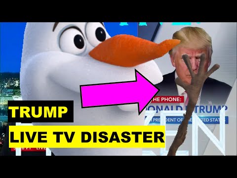 OMG! Trump Freezes Glitches during LIVE TV interview