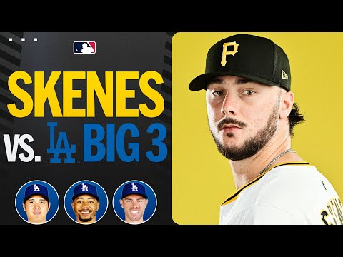 Paul Skenes faces off vs. Shohei Ohtani, Mookie Betts, and Freddie Freeman! (1st inning)