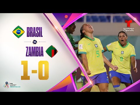 Highlights & Goals: Brasil vs. Zambia 1-0 | Copa Mundial Femenina Sub-17 | Telemundo Deportes