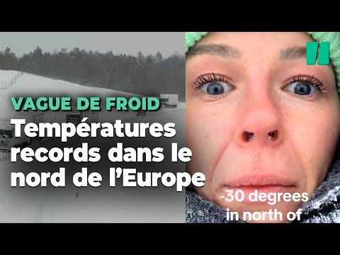 Une vague de froid polaire frappe le nord de l’Europe et explose les records de températures
