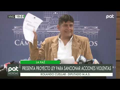 Rolando Cuellar presenta proyecto de ley