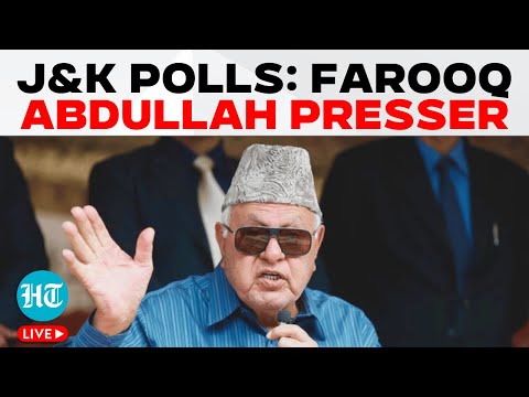 LIVE | Farooq Abdullah PC on J&K Results: Congress-NC Lead, Farooq Speaks on Alliance | PDP | BJP