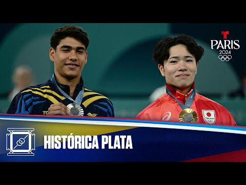 Ángel Barajas da a Colombia histórica medalla de plata en Barra Fija | Juegos Olímpicos París 2024