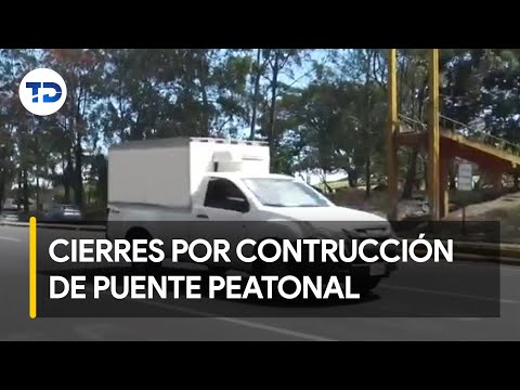 Construcción de paso peatonal en Parque de La Paz obliga a cierres