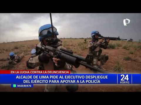 Autorizan a López Aliaga pedir al gobierno intervención de militares ante la delincuencia