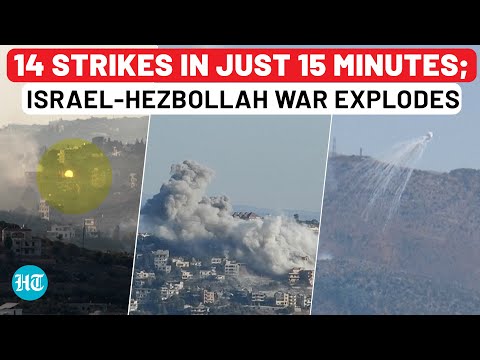 Israel-Hezbollah War Explodes: 14 Strikes In 15 Minutes After Netanyahu Home Attack | Lebanon War