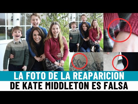 UN ESCANDALO: las principales agencias ELIMINAN la PRIMERA FOTO de KATE MIDDLETON por ser FALSA