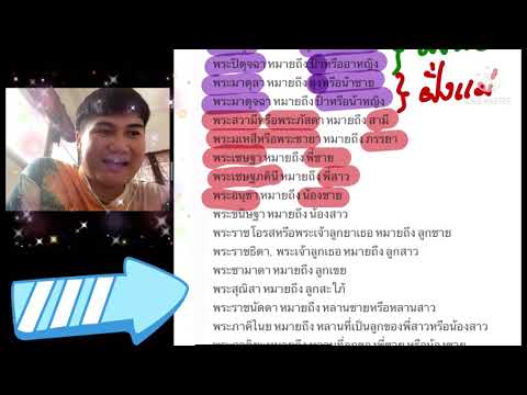 คำราชาศัพท์หมวดเครือญาติbyครู