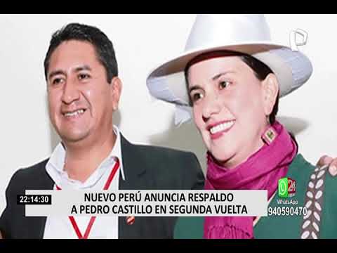 Nuevo Perú: movimiento fundado por Verónika Mendoza anunció respaldo a Castillo
