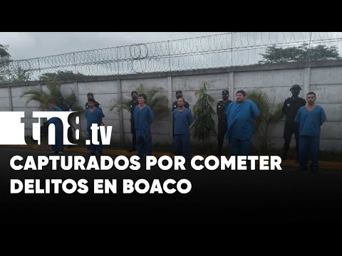 Policía de Boaco capturó a 6 sujetos por delitos de peligrosidad - Nicaragua